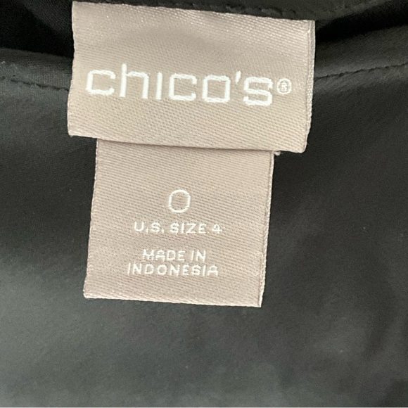 Chico’s Size 0 (Standard Size 4) Solid Satin Bias Cut Skirt - Picture 5 of 7